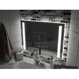 Зеркало с подсветкой для ванной комнаты Мессина 80х60 см