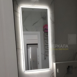 Зеркало в ванную комнату с подсветкой Рейн 80х140 см