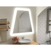 Зеркало в ванную комнату с подсветкой Гави 65х65 см