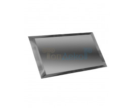 Прямоугольная зеркальная плитка графит 240х120 мм